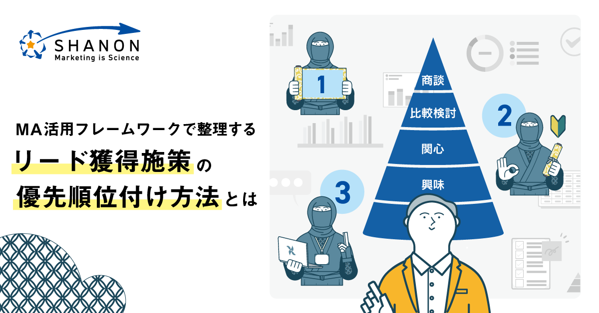 MA活用フレームワークで整理する「リード獲得施策の優先順位付け方法」とは MA活用フレームワークで整理する「リード獲得施策の優先順位付け方法」とは